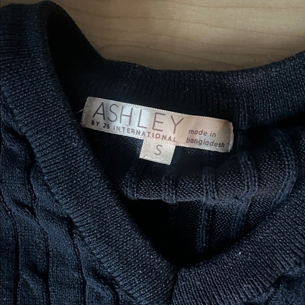 Ashley By 26 International Black Sweater